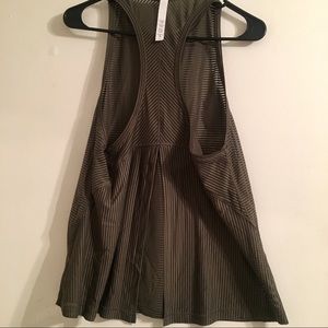 NWOT - Lululemon Mesh, Olive/ Army Green Tank Top!